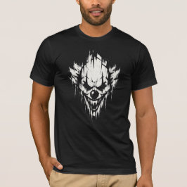 Camiseta Crânio de Palhaço Gráfico de Halloween