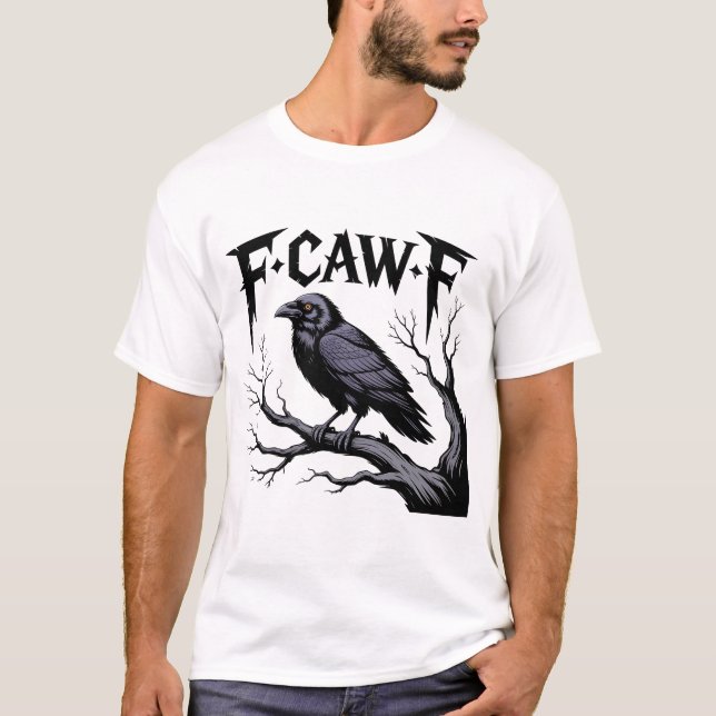 Camiseta crânio de pássaro preto-do-pássaro (Frente)