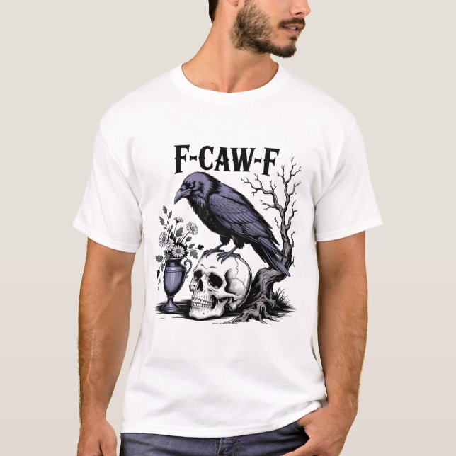 Camiseta crânio de pássaro preto-do-pássaro (Frente)
