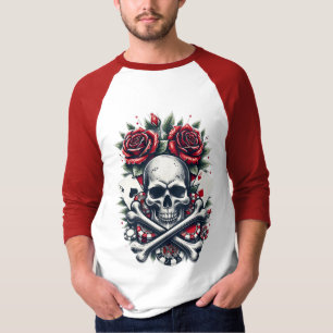 Camiseta Crânio de Pôquer