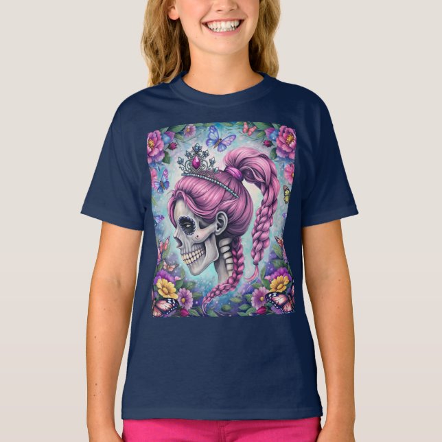 Camiseta Cranio de Princesa Bonita (Frente)
