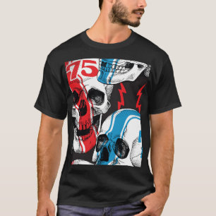 Camiseta Crânio De Racer: Rebelião Sem Olhos Vintage.