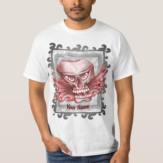 Camiseta Crânio de Rocha (Frente)