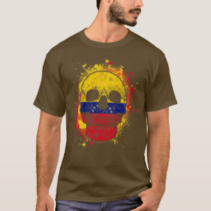 Camiseta Crânio de Sinalizador da Venezuela