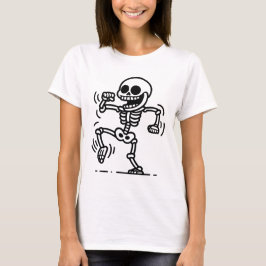 Camiseta “Crânio de Skater – Esqueleto Ride or Die”