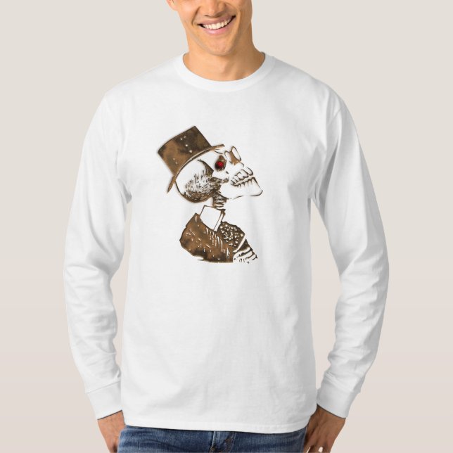 Camiseta Crânio de Steampunk (Frente)