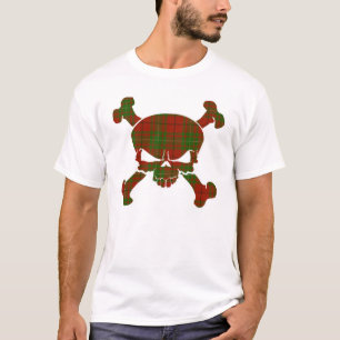 Camiseta Crânio de Tartan MacAulay sem faixa