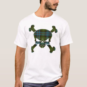 Camiseta Crânio de Tartan MacKenzie sem faixa