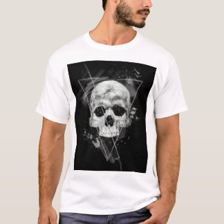 Camiseta crânio de triângulo