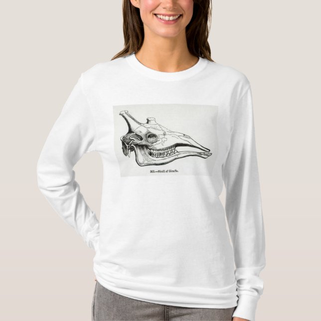 Camiseta Crânio de um girafa (Frente)