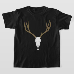 Camiseta Crânio de Veado Mula Personalizável