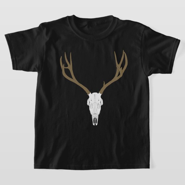 Camiseta Crânio de Veado Mula Personalizável (Postura )