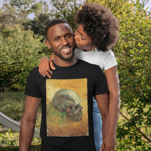 Camiseta Crânio de Vincent van Gogh, Impressionismo de Vint