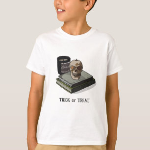 Camiseta Crânio de Whimsic Curioso do Halloween