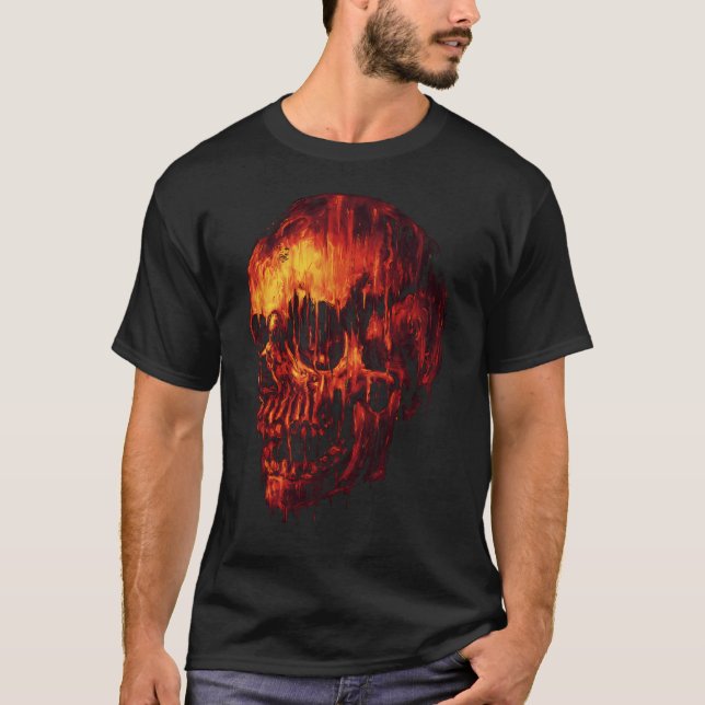 Camiseta Crânio Derretendo (Frente)