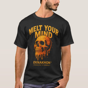 Camiseta Crânio Derretendo Sua Mente – Crânio Góti