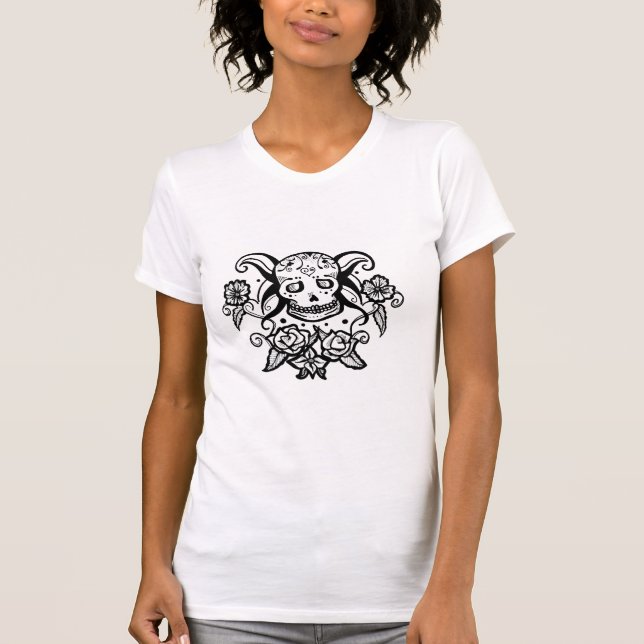 Camiseta Crânio do açúcar (Frente)