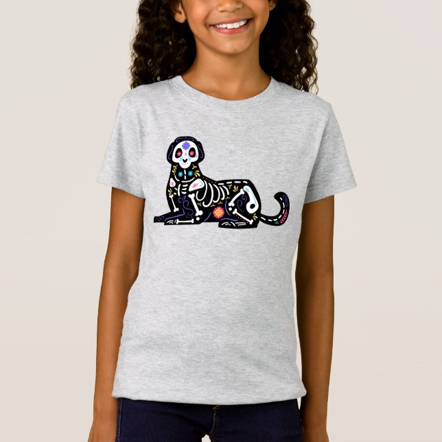 Camiseta Crânio do Açúcar Calavera Cão III (Frente)