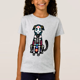 Camiseta Crânio do Açúcar Calavera Cão IV