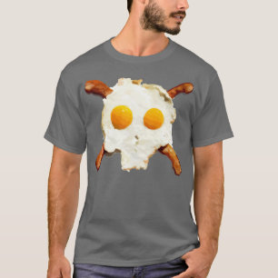 Camiseta Crânio do bacon dos ovos