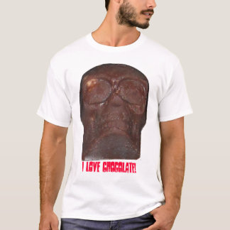 Camiseta Crânio do chocolate! T-shirt 6 preto