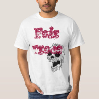 Camiseta Crânio do comércio justo/t-shirt das pistolas