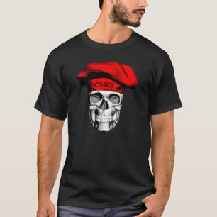 Camiseta Crânio do cozinheiro chefe de Red Hat