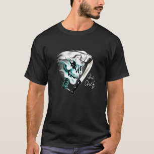 Camiseta Crânio do cozinheiro chefe do fantasma