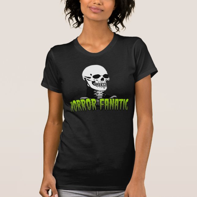 CAMISETA CRÂNIO DO FANÁTICO DO HORROR (Frente)