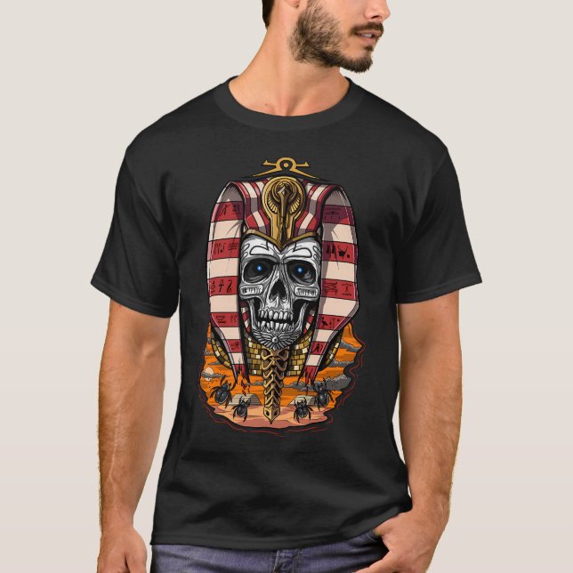 Camiseta Crânio do Faraó Egípcio (Frente)