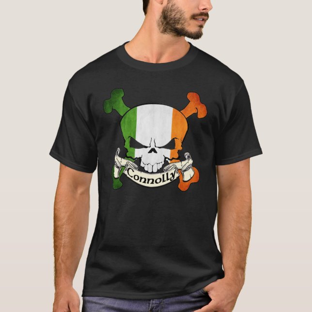 Camiseta Crânio do irlandês de Connolly (Frente)