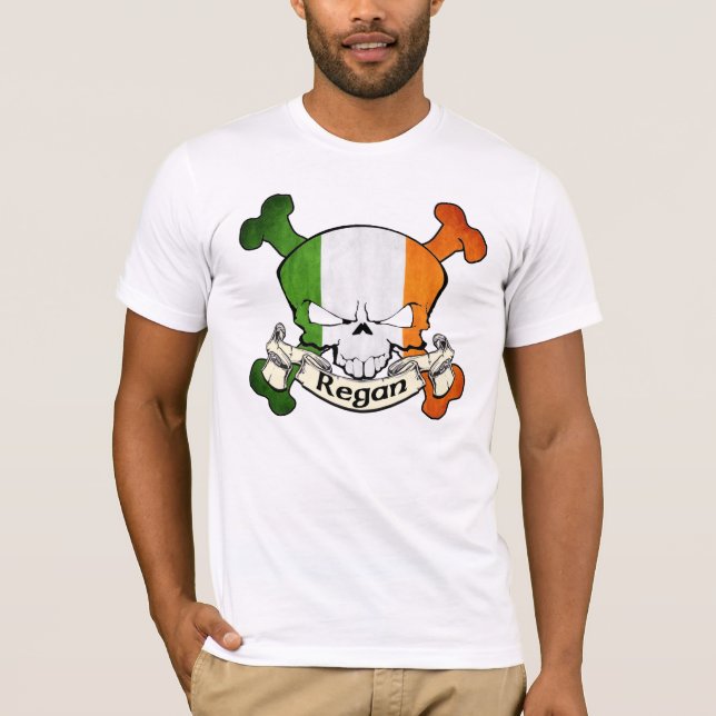 Camiseta Crânio do irlandês de Regan (Frente)
