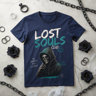 Camiseta Crânio do Lost Souls Club | Gótico Sombri
