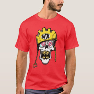 Camiseta Crânio do Mountain bike