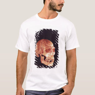 Camiseta Crânio do Neanderthal, descoberto em Mt Carmel