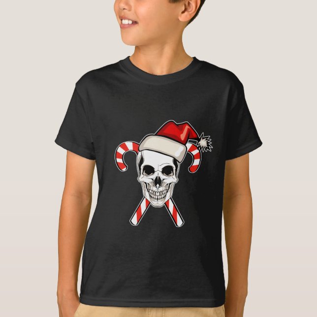 Camiseta Crânio do papai noel (Frente)