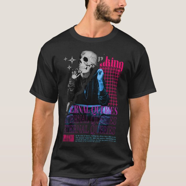 Camiseta Crânio do Pensador Personalizado (Frente)