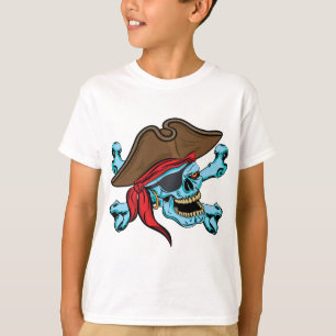 Camiseta Crânio do pirata & Crossbones-01