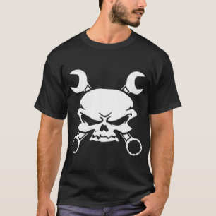 Camiseta crânio do pirata da chave