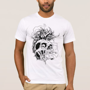 Camiseta Crânio do punk