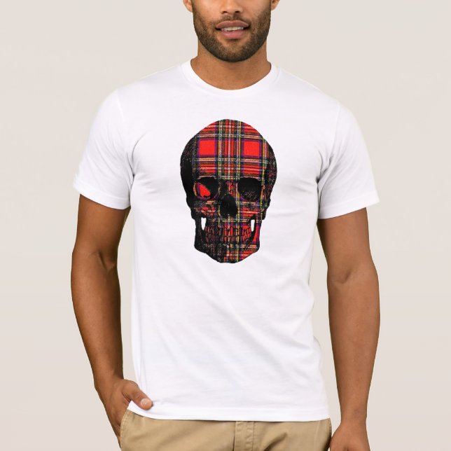 Camiseta Crânio do Tartan (Frente)