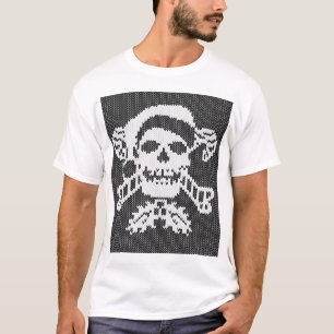 Camiseta Crânio dos Crossbones do papai noel no estilo feio