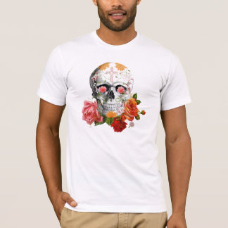Camiseta Crânio dos rosas