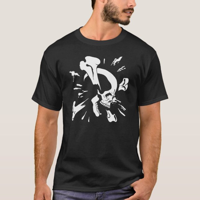 Camiseta Crânio e crossbones (Frente)