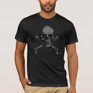Camiseta Crânio e Crossbones do cabouqueiro