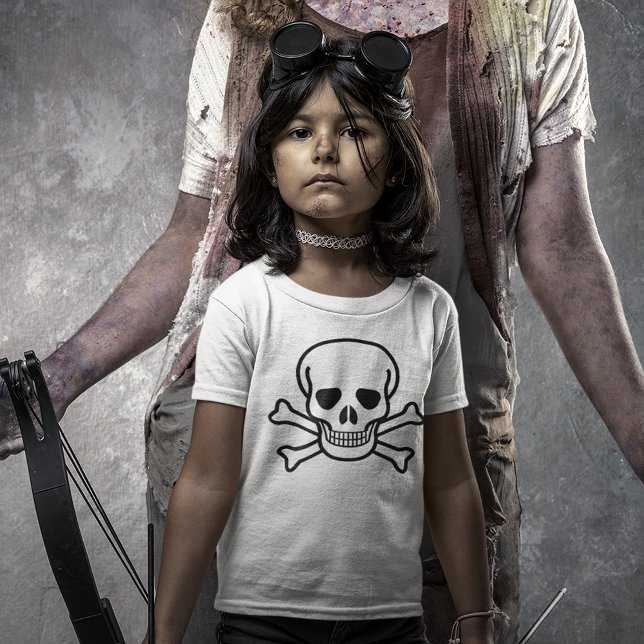 Camiseta Crânio e Crossbones Luz (Skull and Crossbones Light T-Shirt)