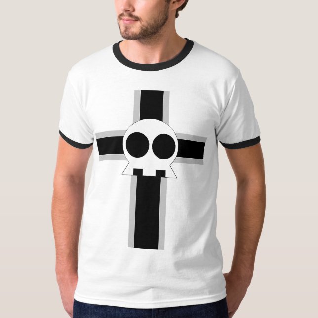 Camiseta Crânio e cruz (Frente)