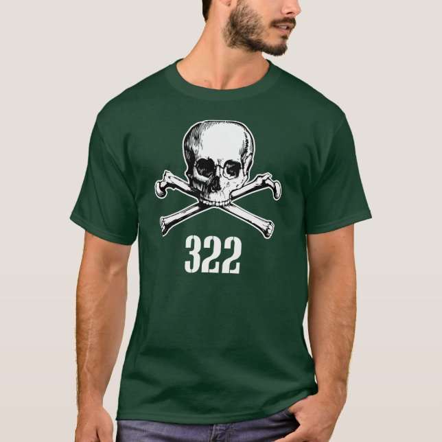 Camiseta Crânio e ossos 322 (Frente)