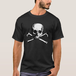 Camiseta Crânio e Ossos Piratas