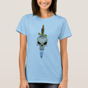 Camiseta Crânio e punhal